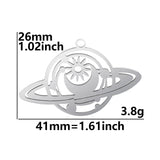 10pcs Moon Star Stainless Steel Pendant DIY Jewelry Making Accessories