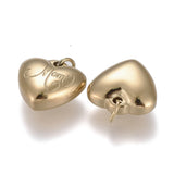 10pcs Mom Heart Charms 304 Stainless Steel Pendants Jewelry Supplies