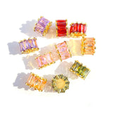 10pcs Mixed Color Zirconia Wheel Spacers for Bracelet Necklace DIY
