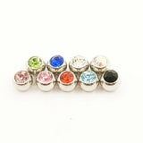 10pcs Multicolor CZ Spare BALLS Labret Belly Barbell Bar Piercing Attachments