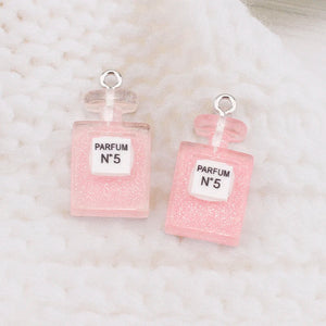 10pcs Multicolor Perfume Resin Charms for Jewelry Making