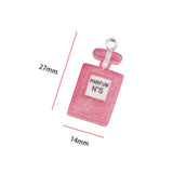 10pcs Multicolor Perfume Resin Charms for Jewelry Making