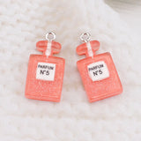 10pcs Multicolor Perfume Resin Charms for Jewelry Making