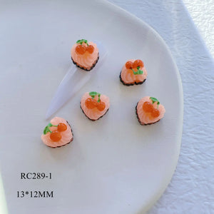 10pcs Nail Art Big Resin Cake Sandwich Ice-cream Shapes Nail Resin Decoration