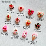 10pcs Nail Art Big Resin Cake Sandwich Ice-cream Shapes Nail Resin Decoration