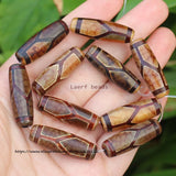 10pcs Natural Agate Red Brown Ancient Tibet Dzi Agate Beads 30mm DIY Jewelry