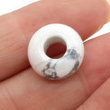 10pcs Natural Agates Stone Beads 7x14mm Big Hole Loose Beads for Jewelry Making