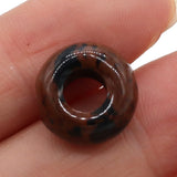 10pcs Natural Agates Stone Beads 7x14mm Big Hole Loose Beads for Jewelry Making