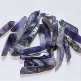 10pcs Amethysts Crystal Quartz Stone Pendants DIY Jewelry Making