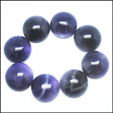 10pcs Natural Amethysts Stone Cabochons Round 8-25mm Charms Jewelry Findings
