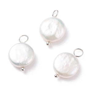 10pcs Natural Keshi Pearl Pendants for DIY Jewelry Making