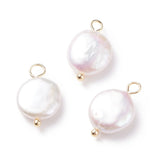 10pcs Natural Keshi Pearl Pendants for DIY Jewelry Making