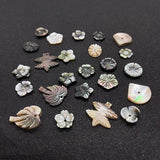 10pcs Natural Shell Beads Flower Shaped Charm Beads