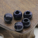10pcs Natural Agate Stone Large Hole Beads 5mm Abacus Beads Jewelry Making DIY