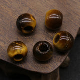 10pcs Natural Agate Stone Large Hole Beads 5mm Abacus Beads Jewelry Making DIY