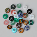 10pcs Natural Stone Beads Abacus Shape Agat Gems Beads DIY Jewelry Bracelet