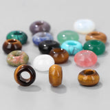 10pcs Natural Stone Beads Abacus Shape Agat Gems Beads DIY Jewelry Bracelet