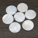 10pcs Natural Freshwater Round Mother of Pearl Shell Loose Beads Pendant