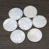 10pcs Shell Round Pendant DIY Jewelry Making