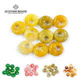 10pcs Natural Jade Quartz Stone Beads for Jewelry Making