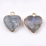 10pcs Natural Labradorite Pendants Mixed Shape DIY Jewelry Accessories