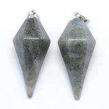 10pcs Natural Labradorite Pendants Mixed Shape DIY Jewelry Accessories