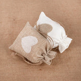 10pcs Linen Burlap Drawstring Bags Jewelry Pouches Rustic Wedding Christmas Gift
