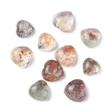 10pcs Natural Lodolite Quartz Teardrop Cabochons for Jewelry Making
