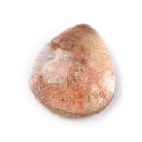10pcs Natural Lodolite Quartz Teardrop Cabochons for Jewelry Making