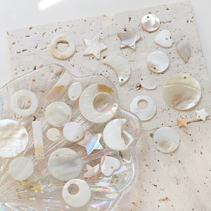 10pcs Natural Mother-of-pearl Butterfly Shell Pendant