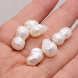 10pcs Natural Peanut Freshwater Pearl Loose Beads DIY Jewelry Making