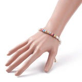 Natural Pearl & Clay Beaded Bracelet Preppy Bohemia Jewelry DIY Decorations