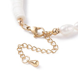Natural Pearl & Clay Beaded Bracelet Preppy Bohemia Jewelry DIY Decorations