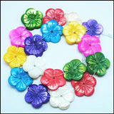 10pcs Natural Pink Shell Flowers Pearl DIY Craft Items for Jewelry Findings