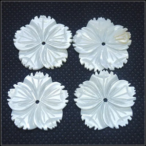 10pcs Natural Pink Shell Flowers Pearl DIY Craft Items for Jewelry Findings