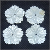 10pcs Natural Pink Shell Flowers Pearl DIY Craft Items for Jewelry Findings