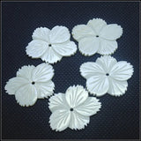 10pcs Natural Pink Shell Flowers Pearl DIY Craft Items for Jewelry Findings