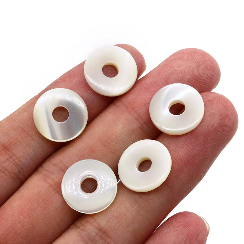 10pcs Natural Seawater Shell Charms for Jewelry Making DIY Necklaces Bracelet