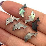 10pcs Sea Shell Dolphin Beads Mother of Pearl Charm Jewelry DIY