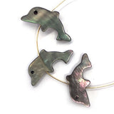 10pcs Sea Shell Dolphin Beads Mother of Pearl Charm Jewelry DIY