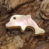 10pcs Sea Shell Dolphin Beads Mother of Pearl Charm Jewelry DIY