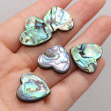 10pcs Heart Abalone Shell Beads for DIY Jewelry Making