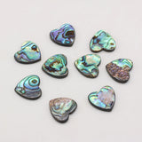 10pcs Heart Abalone Shell Beads for DIY Jewelry Making