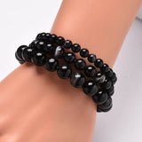10pcs Striped Agates Bead Bracelet Chakra Healing Bracelets
