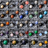 10pcs Natural Stone Beads 10mm Opal Ball Charm DIY Earrings Necklace
