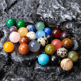 10pcs Natural Stone Beads 10mm Opal Ball Charm DIY Earrings Necklace