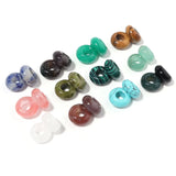 10pcs Natural Stone Agate Abacus Beads for Jewelry Making DIY