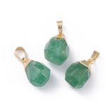 10pcs Faceted Cube Natural Stone Pendents Colorful Charms DIY Jewelry Making