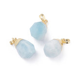 10pcs Faceted Cube Natural Stone Pendents Colorful Charms DIY Jewelry Making