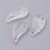 10pcs Amethysts Angel Wing Pendants for Necklace Making